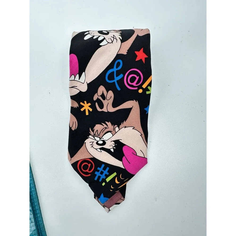 RARE 1993 Warner‎ Bros Looney Tunes Cartoon Character Neck Tie Vintage